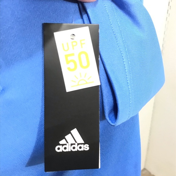 Adidas Golf French Terry Sweatshirt Blue Large - Picture 4 of 5